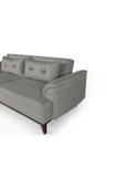 Perla Sofa   Madrid Üçlü Yataklı Kanepe Açık Yeşil Kazayağı - 5