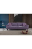 Perla Sofa NOBİS YATAKLI KANEPE KETEN MOR - 1