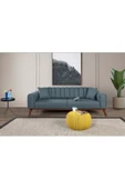 Perla Sofa   VELAR YATAKLI KANEPE KETEN MAVİ KAZAYAĞI thumbnail 2