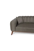 Perla Sofa   VELAR YATAKLI KANEPE KETEN KAHVE KAZAYAĞI thumbnail 4