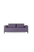 Perla Sofa Madrid Üçlü Yataklı Kanepe Keten Mürdüm - 5