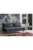 Perla Sofa   RETRO KOLSUZ YATAKLI KANEPE ANTRASİT thumbnail 1