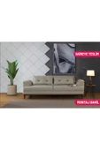 Perla Sofa Madrid Üçlü Yataklı Kanepe Açık Yeşil Kazayağı - 1