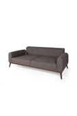 Perla Sofa SENECA KETEN YATAKLI KANEPE KAHVE - 3