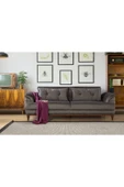 Perla Sofa   Madrid Üçlü Yataklı Kanepe Babyface Antrasit thumbnail 1