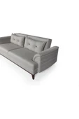 Perla Sofa   Madrid Üçlü Yataklı Kanepe Keten Krem thumbnail 5