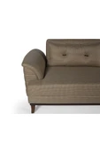 Perla Sofa   Madrid Üçlü Yataklı Kanepe Hardal Kazayağı - 6
