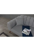 Perla Sofa   VELAR YATAKLI KANEPE KETEN GRİ KAZAYAĞI - 4