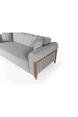 Perla Sofa KİTKAT AHŞAP YATAKLI SANDIKLI KOLTUK TAKIMI KREM - 5
