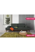 Perla Sofa NELSON ÜÇLÜ KOLTUK KETEN YEŞİL - 1