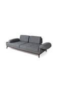 Perla Sofa   NELSON ÜÇLÜ KOLTUK KETEN AÇIK GRİ thumbnail 6