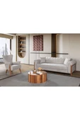 Perla Sofa   KİTKAT AHŞAP YATAKLI SANDIKLI KOLTUK TAKIMI KREM - 1