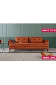 Perla Sofa   Madrid Üçlü Yataklı Kanepe Babyface Turuncu thumbnail 1