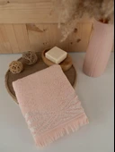 Pamuklu 3'lü 50x80 cm Renkli Bohem Detaylı Havlu Seti Baveno thumbnail 3