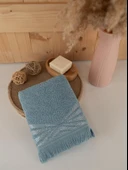 Pamuklu 3'lü 50x80 cm Renkli Bohem Detaylı Havlu Seti Baveno thumbnail 2