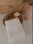 Pamuklu 3'lü 50x80 cm Renkli Bohem Detaylı Havlu Seti Baveno - 4