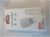ELBA ELB-43 25W 2li USB Başlık TYPE-C Kablolu Set Hızlı Şarj Akım Koruma - 4