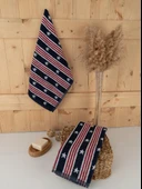 Pamuklu 2'li 40x66 cm Modern Desenli Renkli Havlu Seti Baveno thumbnail 7