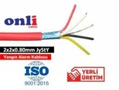 Ersan 2x2x0,80mm JE-H (St) H Bd  (CU-HFFR) 100 metre Yangın Alarm Kablosu thumbnail 2