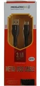 Megatech 3.1A A Örgülü Serisi Micro Data Kablosu Siyah thumbnail 2