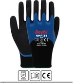 Beybi NMF134 9Beden 12li Double Mikro Köpük 3-4 Nitril Kaplı Polyester Örgü Eldiven - 2