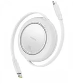Baseus P10364500213-01 100W 1,5m ree2 Pull Mini Kablolu USB-C Şarj Kablosu Beyaz - 2