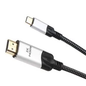 Vcom CU423MCV-1.8 Siyah 1.8MT Type-C To Hdmi 2.0V Kablo - 3