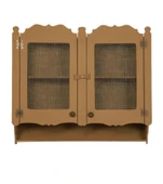 Ahşap Mdf Boyanabilir Çift Kapaklı Telli Duvar Mutfak Rafı - Terek - 2