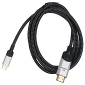 Vcom CU423MCV-1.8 Siyah 1.8MT Type-C To Hdmi 2.0V Kablo - 2