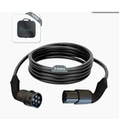 Tip-2 Şarj Kablosu 22 kW / 32A / 5m Kablolu / 380V AC / Taşıma Çantası Hediyeli thumbnail 1