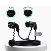 Tip-2 Şarj Kablosu 22 kW / 32A / 8m Kablolu / 380V AC / Taşıma Çantası Hediyeli thumbnail 2