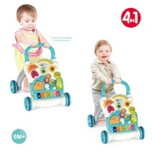 Piyanolu Yürüme Arkadaşı 4in1 Aktivite Masası Işıklı Müzikli Yürüteç Mavi thumbnail 1