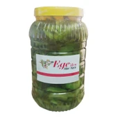 Ev Yapımı Kornişon Salatalık Turşusu Jüliyen Kesim 2 kg - 1