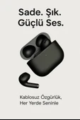 Siyah 4. Nesil Air Bluetooth Kulaklık Bütün Cihazlara Tam Uyumlu Kılıf Ve Taşıma Ipi Hedyeli - 5