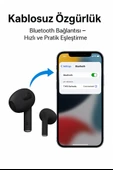 Siyah 4. Nesil Air Bluetooth Kulaklık Bütün Cihazlara Tam Uyumlu Kılıf Ve Taşıma Ipi Hedyeli - 4