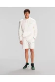 Kappa Authentic Theo Erkek Beyaz Regular Fit Hoodie - 1