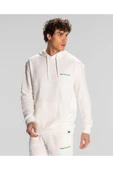 Kappa Authentic Theo Erkek Beyaz Regular Fit Hoodie - 3