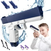 Elektrikli Otomatik Atış Yapan Çift Sarjörlü GLOCK Su Tabancası - 1