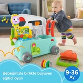 Fisher Price Eğlen ve Öğren 3 ü 1 Arada Karavan Yürüme Yardımcısı Çift Dilli Eğitici Aktivite Oyuncağı TÜRKÇE-ENGLISH - 2