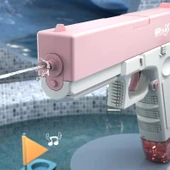 Elektrikli Otomatik Atış Yapan Çift Sarjörlü GLOCK Su Tabancası - 3