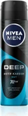 NIVEA Men Erkek Sprey Deodorant Deep Beat 150ml, 72 Saat Anti-Perspirant Koruma - 1
