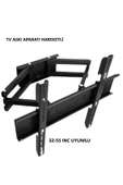 FURY Hareketli Lcd Led Televizyon Duvar Asma Aparatı 32-55"ınch Tv Askı Aparatı thumbnail 2