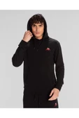 Kappa Authentic Space Jump Hoodie Erkek Siyah Regular Fit Hoodie - 5