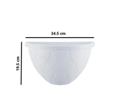 Omnipazar SO-DD03 Dekoratif Damla Duvar Saksı 3.4 Lt Beyaz 6 Adet thumbnail 2