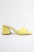 Assortie RENKLİ KALIN TOPUKLU TERLİK 6CM - 1