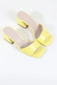 Assortie RENKLİ KALIN TOPUKLU TERLİK 6CM - 2