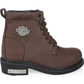 Harley Davidson Harley-davidson Gibson Kadın Kahverengi Nubuk Bot - 1