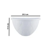 Omnipazar SO-DD02 Dekoratif Damla Duvar Saksı 2.4 Litre Beyaz 6 Adet thumbnail 2