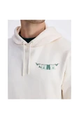 Kappa Authentic Graphik Phelps Erkek Beyaz Regular Fit Hoodie - 2