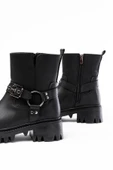 868-2015 Siyah Fermuarlı Günlük Kadın Bot - 3